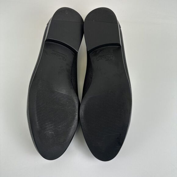 Trotters Liz Loafer Pebbled Black Leather Slip On Flat Comfort Womens 10 Wide - Picture 11 of 13